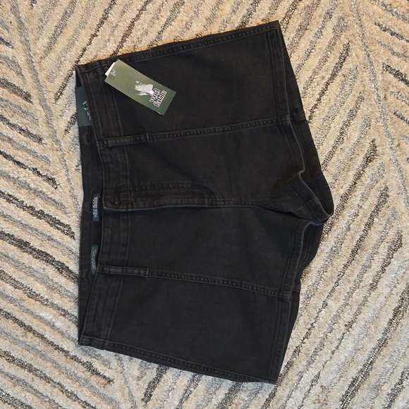 NWT Wild Fable Women's Super High Rise Seamed Black Jeans Shorts Size 10 - Picture 2 of 5